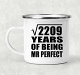 47th Anniversary Square Root of 2209 Years of Mr Perfect - 12oz Camping Mug