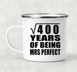 20th Anniversary Square Root of 400 Years of Mrs Perfect - 12oz Camping Mug