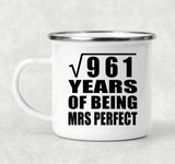 31st Anniversary Square Root of 961 Years of Mrs Perfect - 12oz Camping Mug