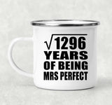 36th Anniversary Square Root of 1296 Years of Mrs Perfect - 12oz Camping Mug