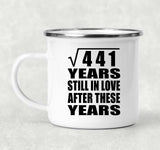 21st Anniversary Square Root of 441 Years Still In Love - 12oz Camping Mug