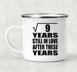 3rd Anniversary Square Root of 9 Years Still In Love - 12oz Camping Mug