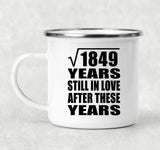 43rd Anniversary Square Root of 1849 Years Still In Love - 12oz Camping Mug