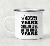 65th Anniversary Square Root of 4225 Years Still In Love - 12oz Camping Mug