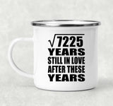 85th Anniversary Square Root of 7225 Years Still In Love - 12oz Camping Mug