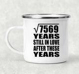 87th Anniversary Square Root of 7569 Years Still In Love - 12oz Camping Mug