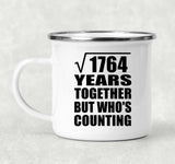 42nd Anniversary Square Root of 1764 Years Who's Counting - 12oz Camping Mug