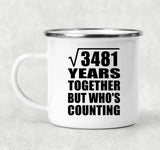 59th Anniversary Square Root of 3481 Years Who's Counting - 12oz Camping Mug