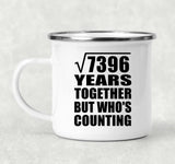86th Anniversary Square Root of 7396 Years Who's Counting - 12oz Camping Mug