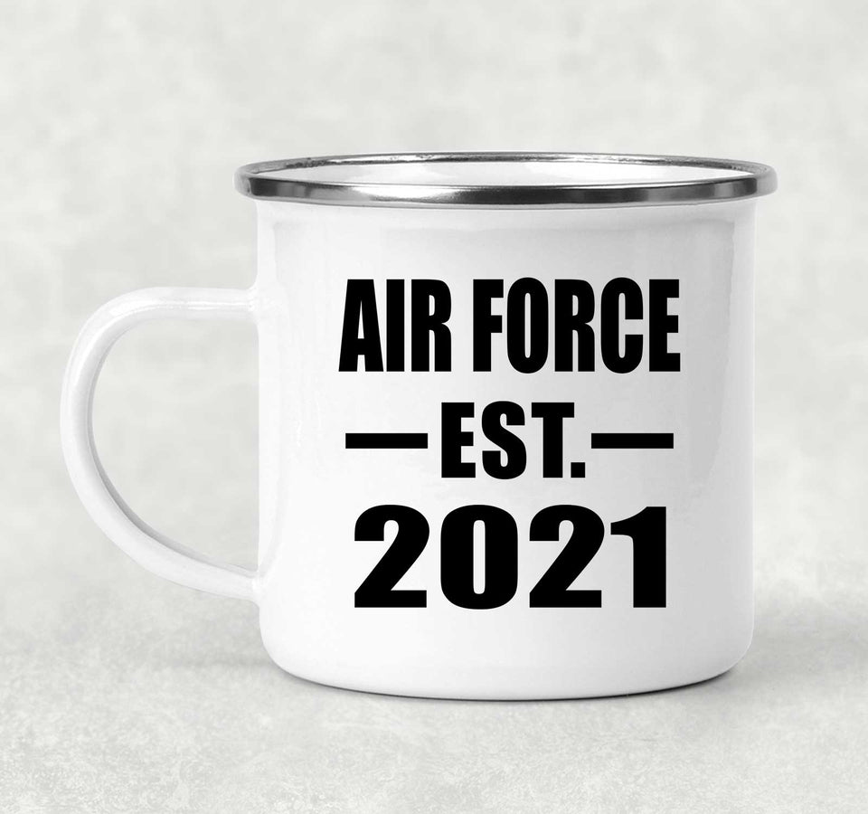 Air Force Established EST. 2021 - 12oz Camping Mug