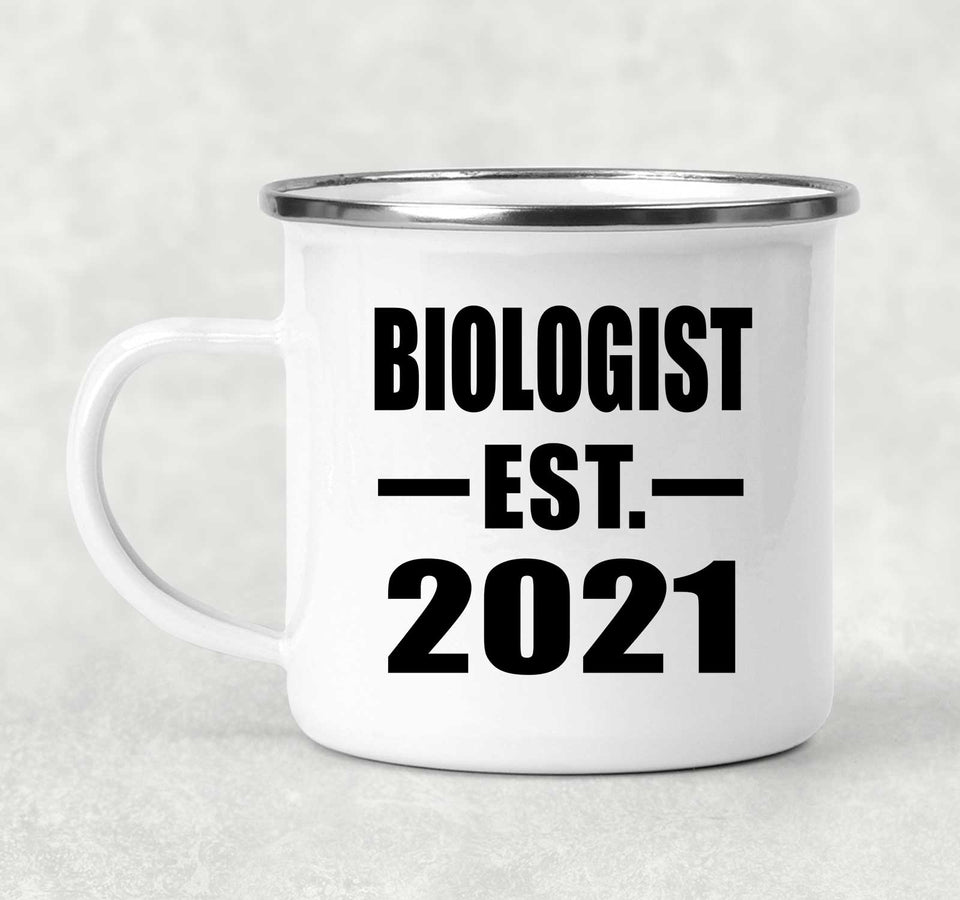 Biologist Established EST. 2021 - 12oz Camping Mug