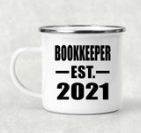 Bookkeeper Established EST. 2021 - 12oz Camping Mug