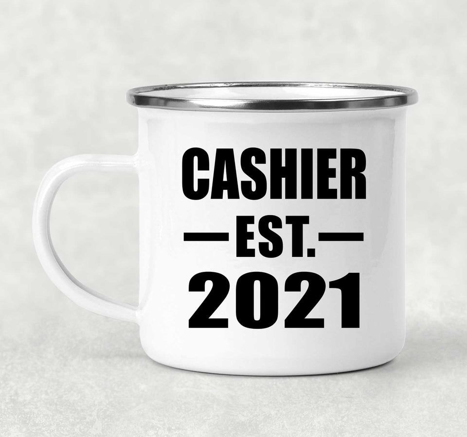 Cashier Established EST. 2021 - 12oz Camping Mug