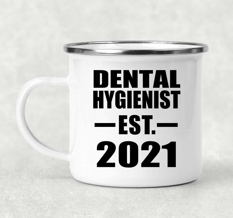 Dental Hygienist Established EST. 2021 - 12oz Camping Mug