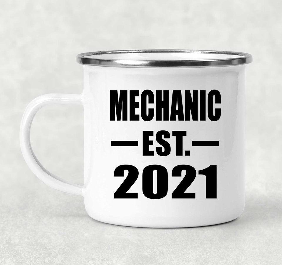 Mechanic Established EST. 2021 - 12oz Camping Mug