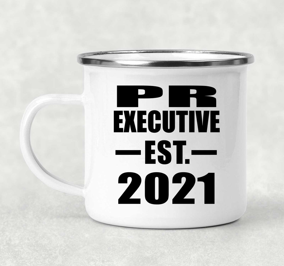 PR Executive Established EST. 2021 - 12oz Camping Mug