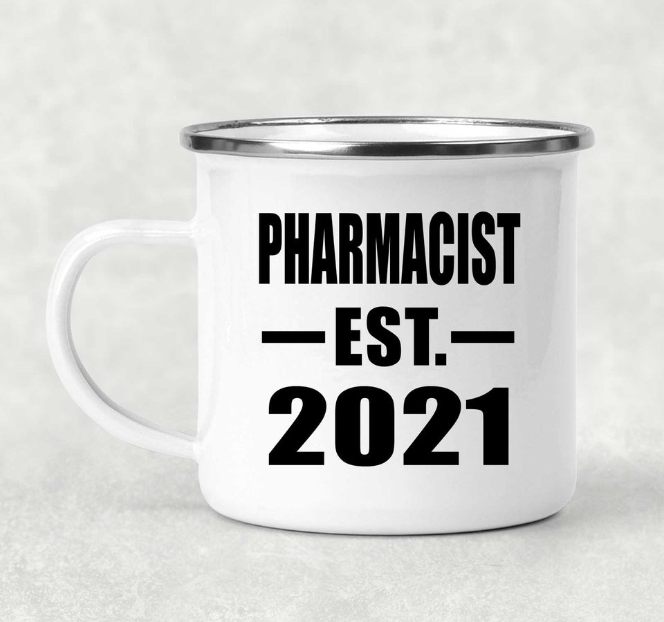 Pharmacist Established EST. 2021 - 12oz Camping Mug