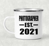 Photographer Established EST. 2021 - 12oz Camping Mug
