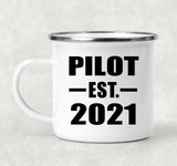 Pilot Established EST. 2021 - 12oz Camping Mug