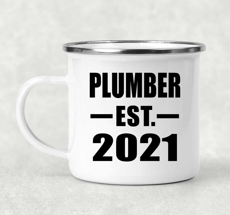 Plumber Established EST. 2021 - 12oz Camping Mug