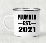 Plumber Established EST. 2021 - 12oz Camping Mug
