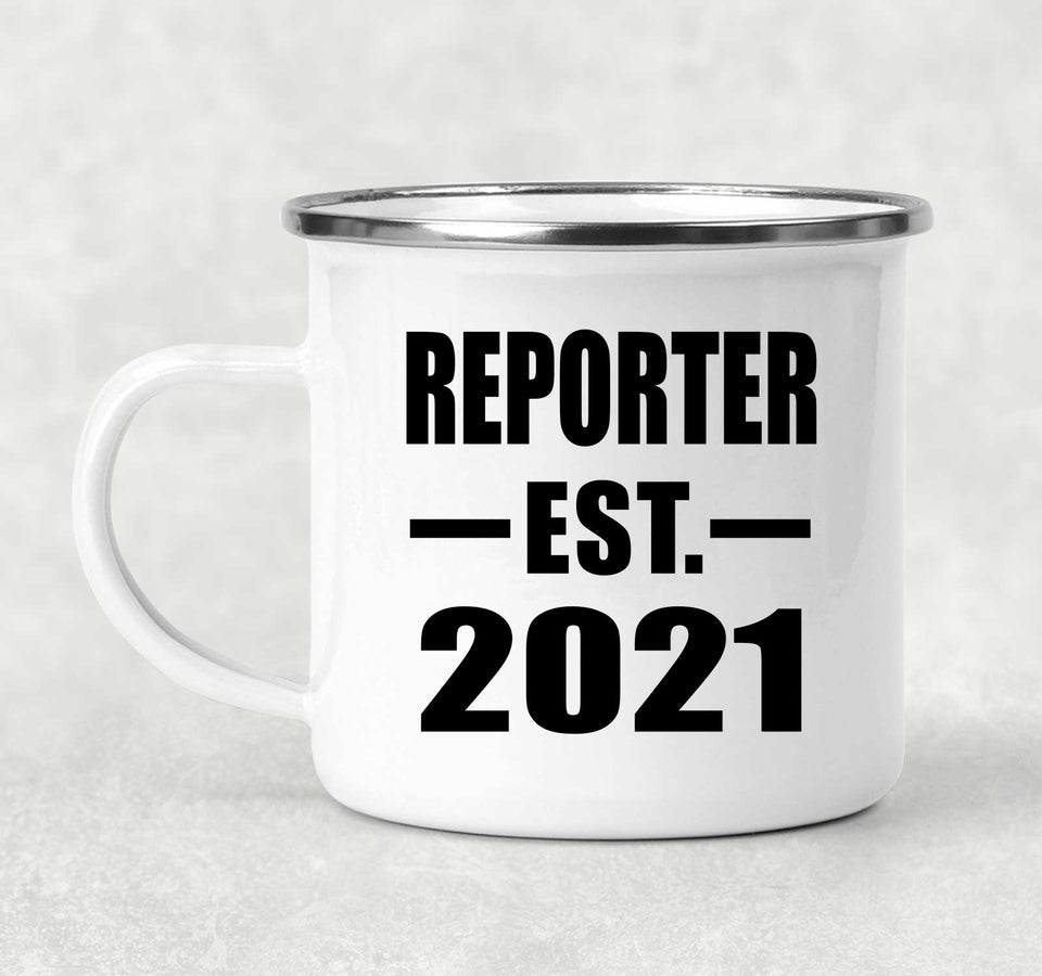 Reporter Established EST. 2021 - 12oz Camping Mug