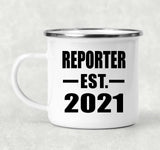 Reporter Established EST. 2021 - 12oz Camping Mug
