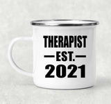 Therapist Established EST. 2021 - 12oz Camping Mug