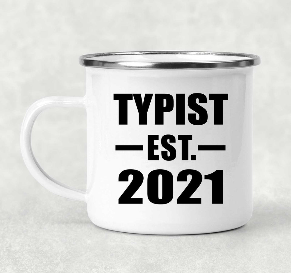 Typist Established EST. 2021 - 12oz Camping Mug