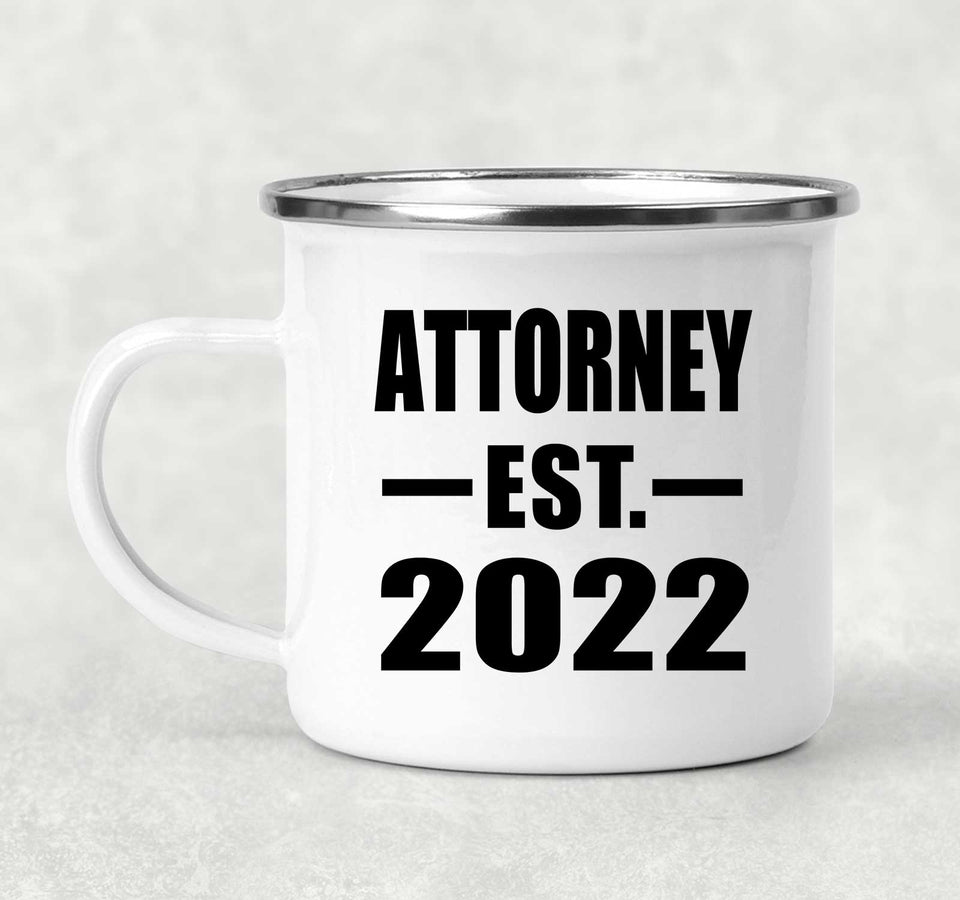 Attorney Established EST. 2022 - 12oz Camping Mug