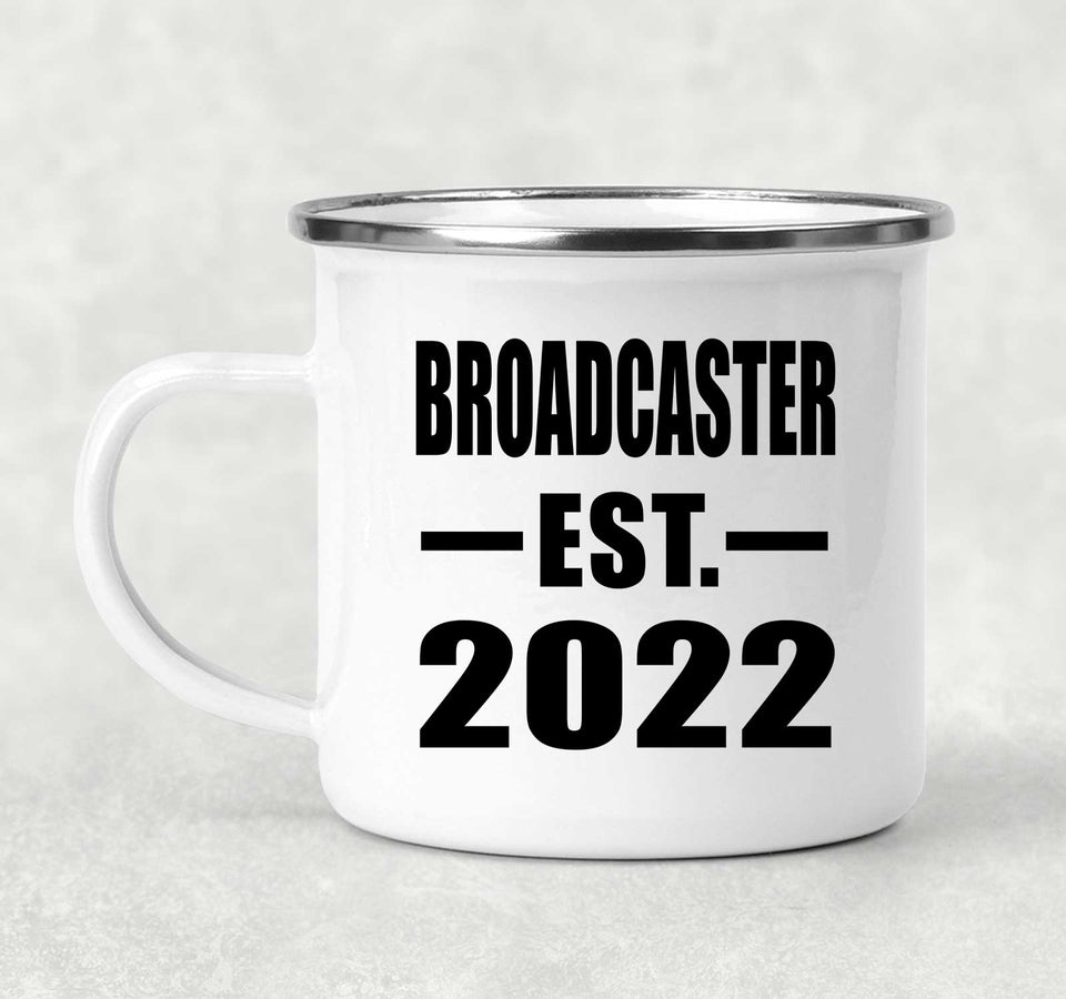 Broadcaster Established EST. 2022 - 12oz Camping Mug
