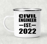 Civil Engineer Established EST. 2022 - 12oz Camping Mug