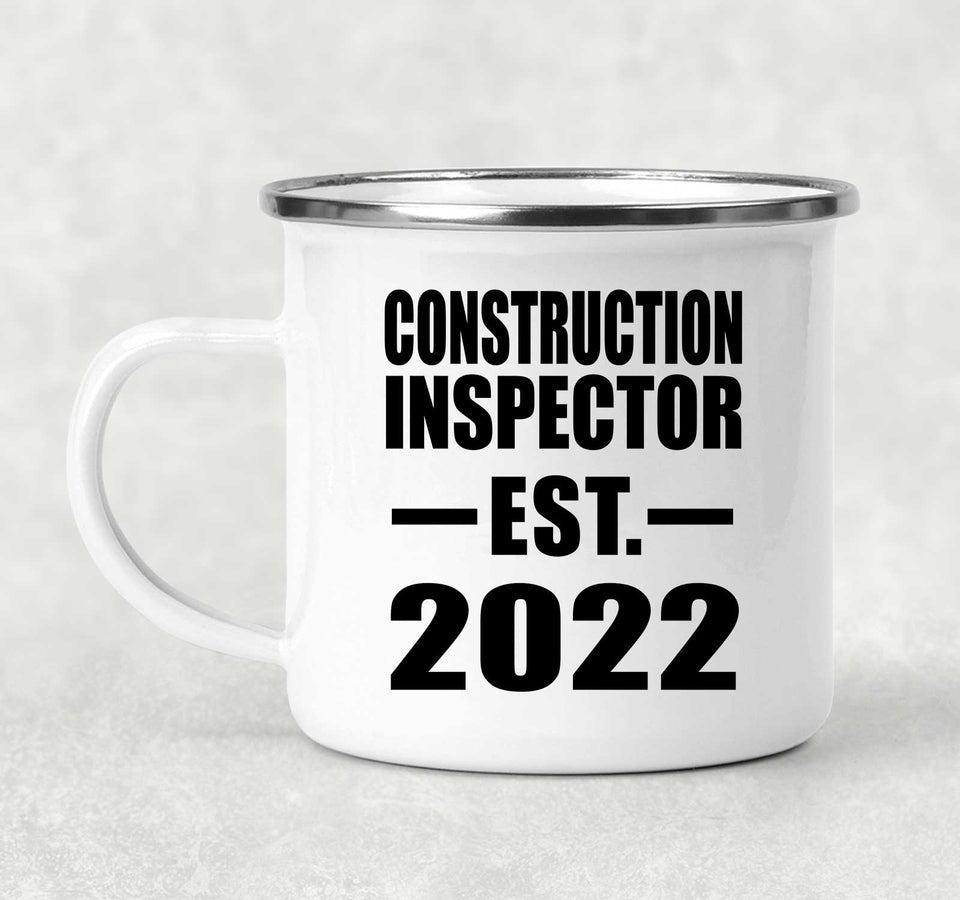Construction Inspector Established EST. 2022 - 12oz Camping Mug