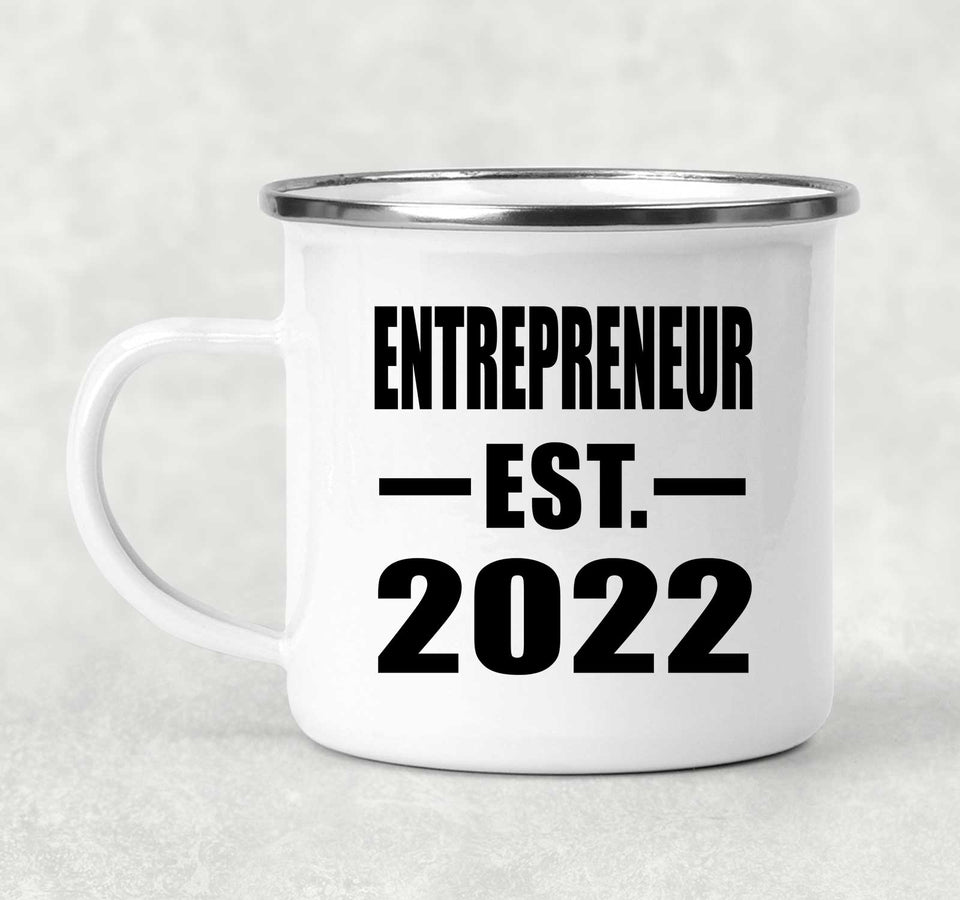 Entrepreneur Established EST. 2022 - 12oz Camping Mug