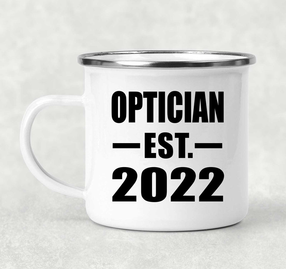Optician Established EST. 2022 - 12oz Camping Mug