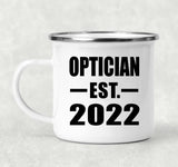 Optician Established EST. 2022 - 12oz Camping Mug