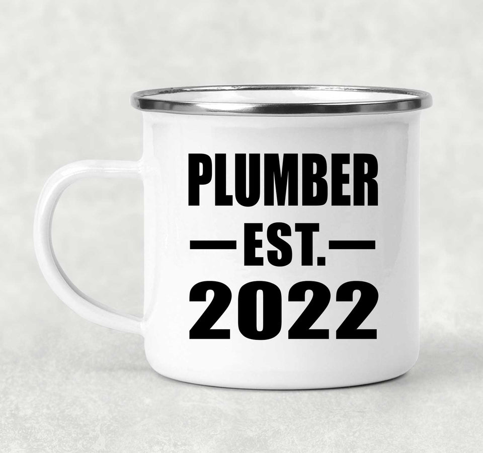 Plumber Established EST. 2022 - 12oz Camping Mug