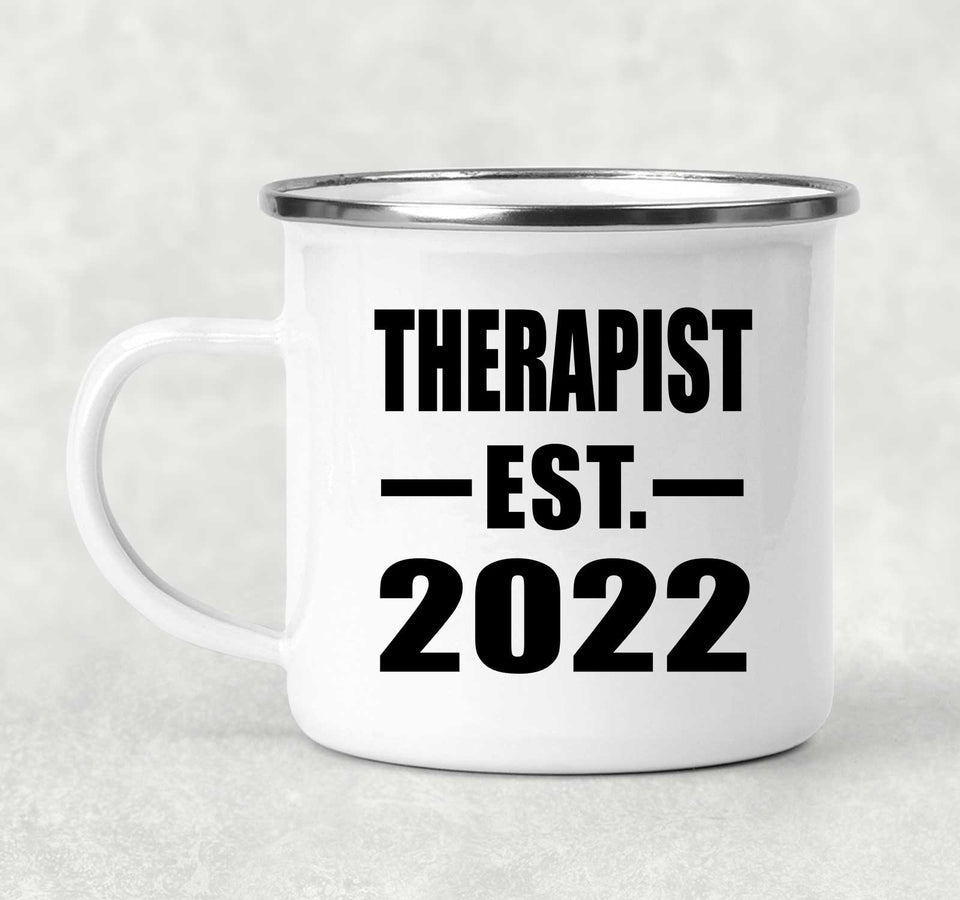 Therapist Established EST. 2022 - 12oz Camping Mug