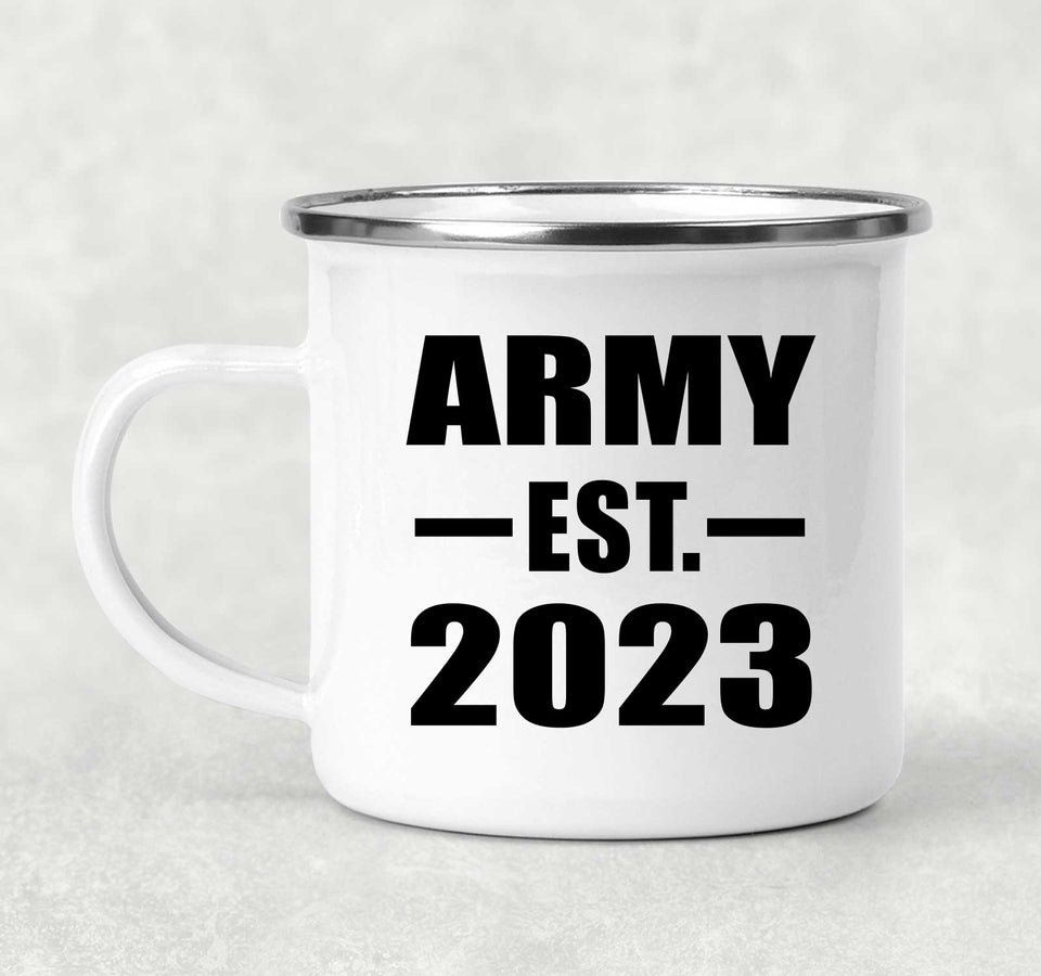 Army Established EST. 2023 - 12oz Camping Mug