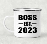 Boss Established EST. 2023 - 12oz Camping Mug