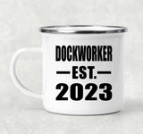 Dockworker Established EST. 2023 - 12oz Camping Mug