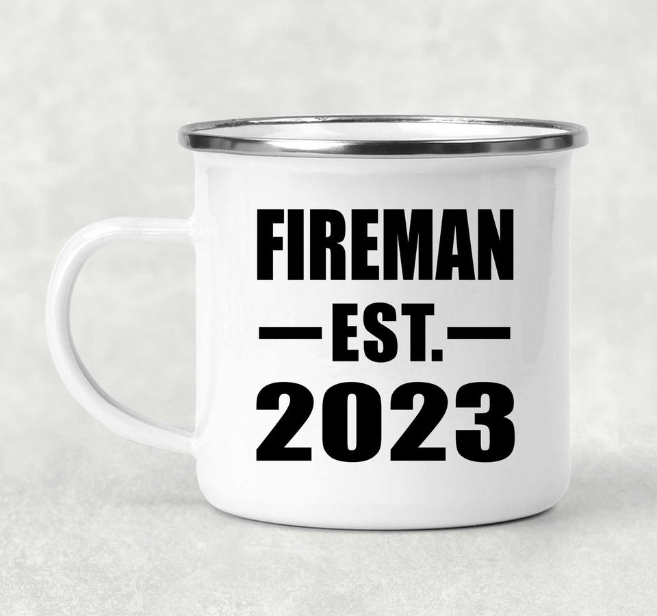 Fireman Established EST. 2023 - 12oz Camping Mug