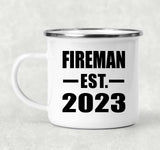Fireman Established EST. 2023 - 12oz Camping Mug