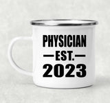 Physician Established EST. 2023 - 12oz Camping Mug