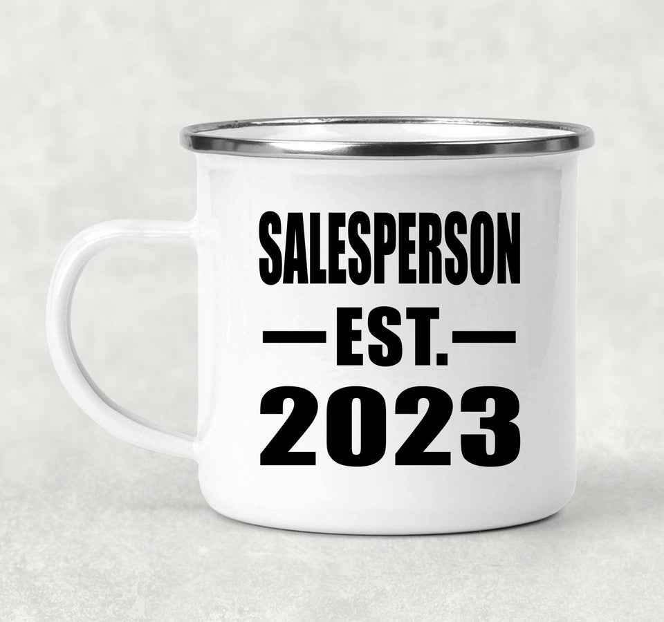 Salesperson Established EST. 2023 - 12oz Camping Mug