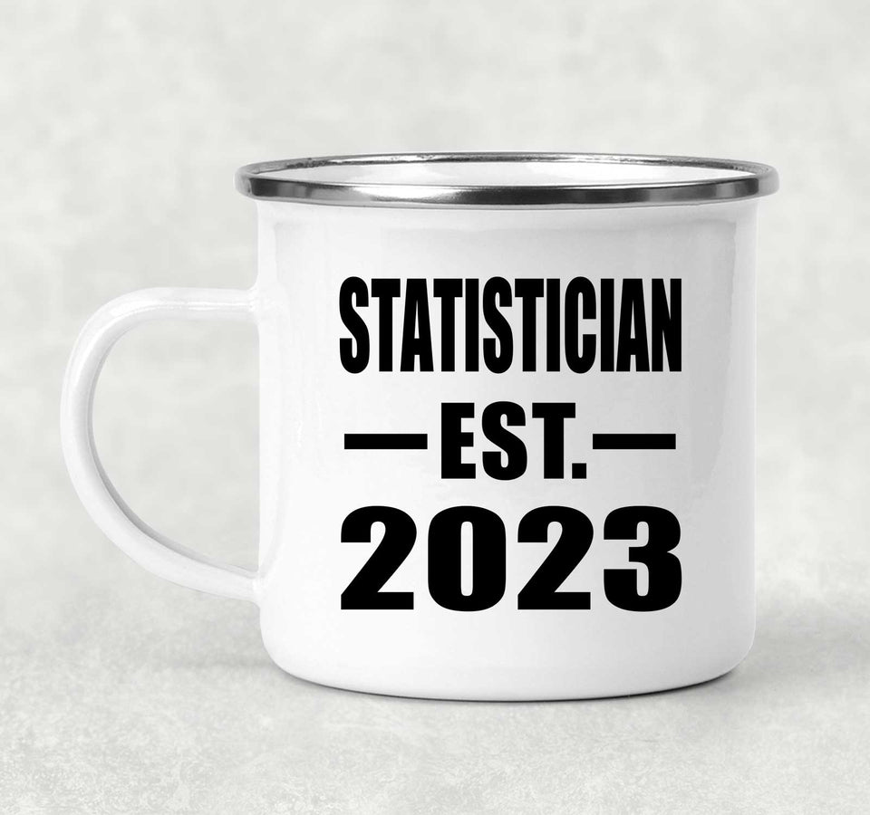 Statistician Established EST. 2023 - 12oz Camping Mug