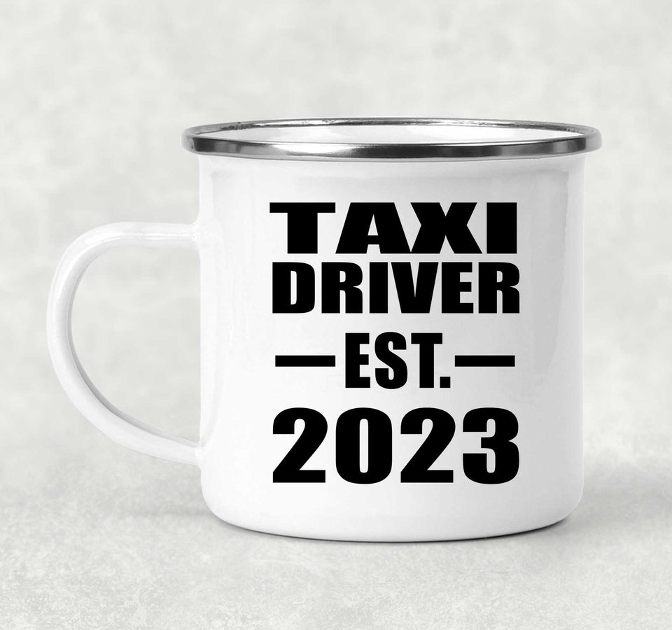 Taxi Driver Established EST. 2023 - 12oz Camping Mug
