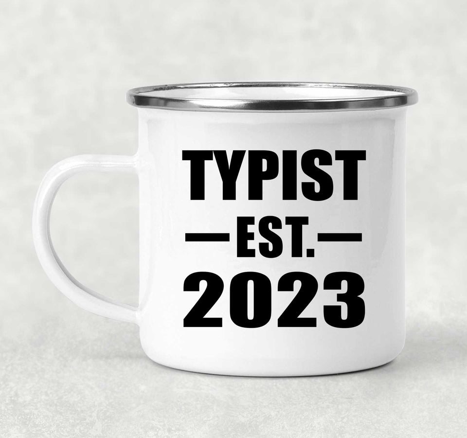Typist Established EST. 2023 - 12oz Camping Mug