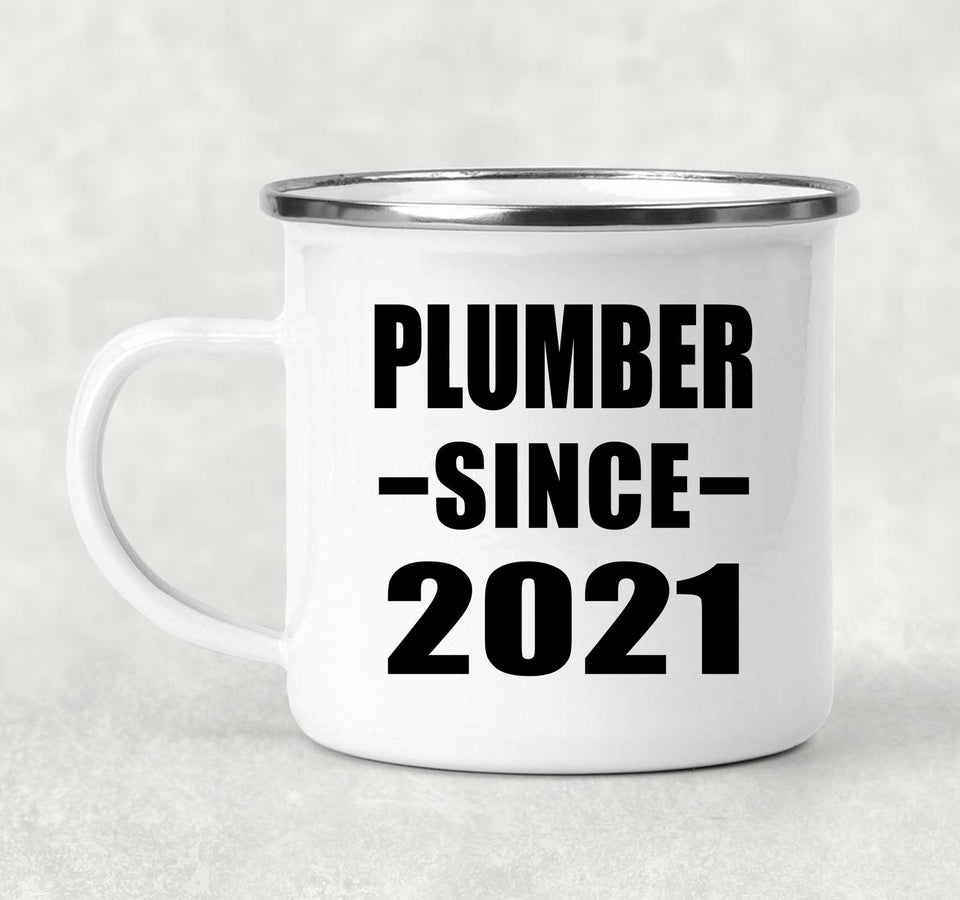Plumber Since 2021 - 12oz Camping Mug