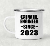 Civil Engineer Since 2023 - 12oz Camping Mug
